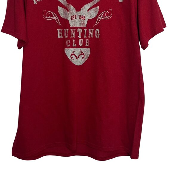 Realtree Outdoors Hunting Club Tshirt Mens Large Red  Delta Pro New - Picture 4 of 13